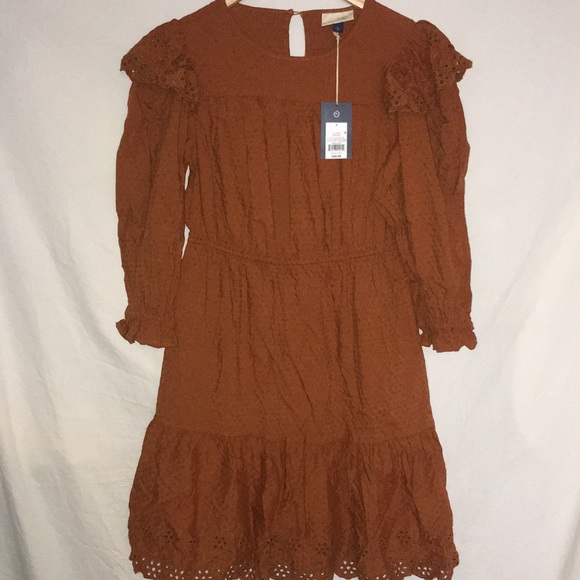 Universal Thread Long Sleeve Ruffle Dress - Picture 1 of 5